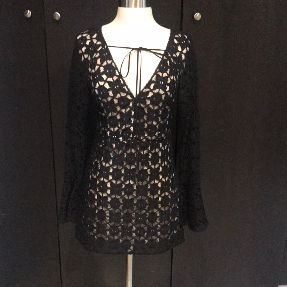 Free people black lave dress